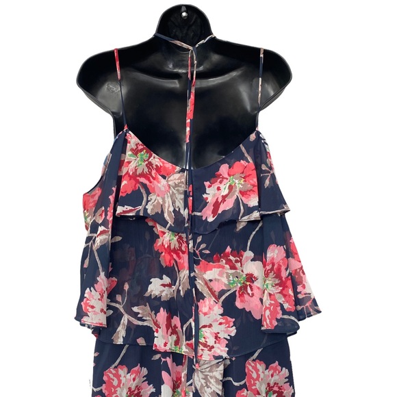 XOXO Sweet Roses Ruffle Maxi Dress size Medium - New with Tags - Picture 3 of 12